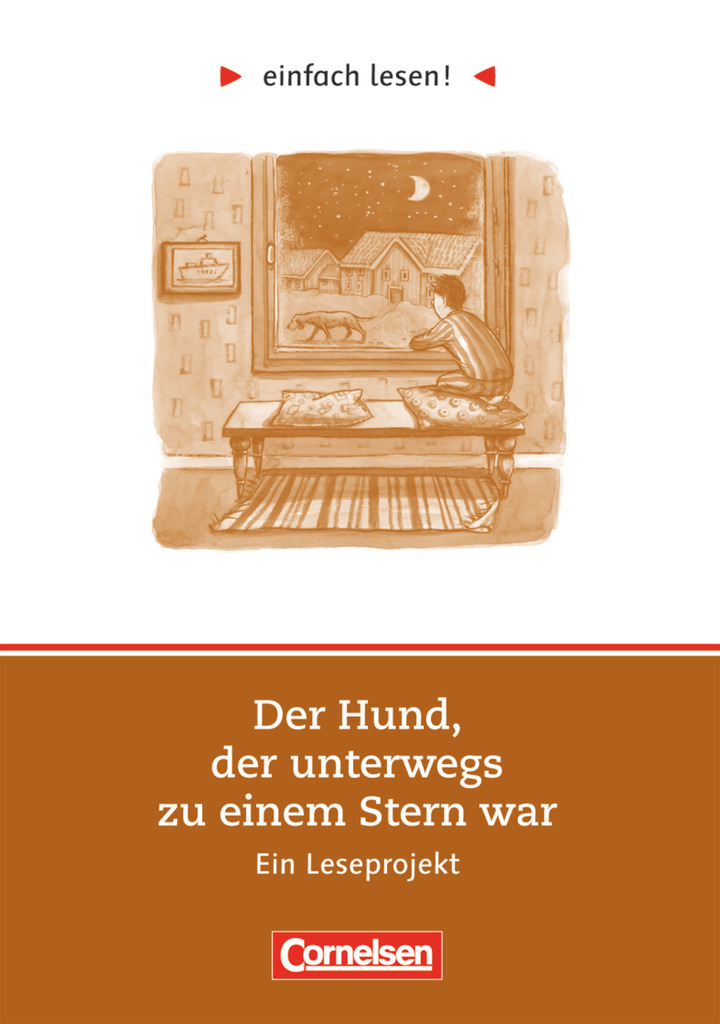 Einfach lesen! Hund, der unterwegs zu einem Stern war