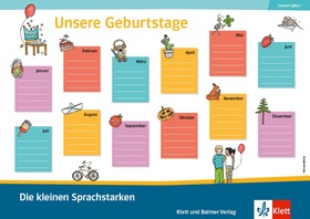 Die kleinen Sprachstarken Geburtstagskalender (Plakat)