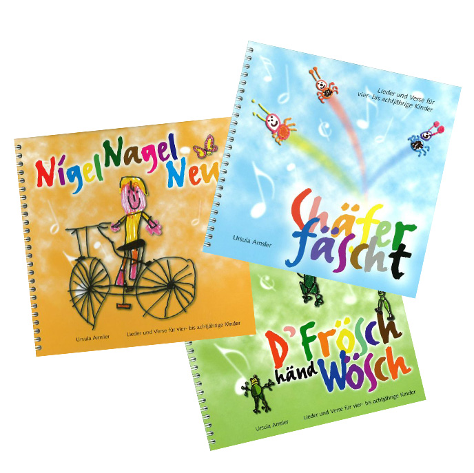SET: Chäferfäscht, D'Frösch & Nigel, Nag - 3 Liederbücher