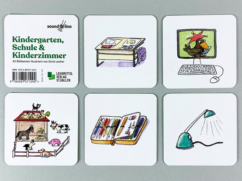 soundolino Bildkarten (Set 1) Kindergarten, Schule & Kinderzimmer
