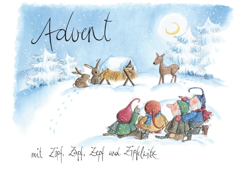 Advent mit Zipf, Zapf, Zepf und Zipfelwi Adventskalender zum Aufhängen