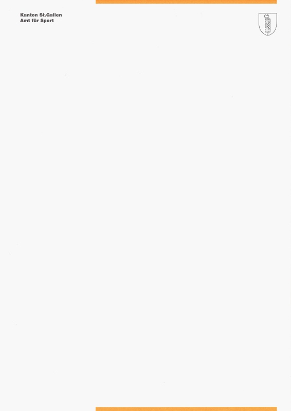 Zeugnis Volksschule St.Gallen Sportzertifikat Set à 100 Blatt(orange)