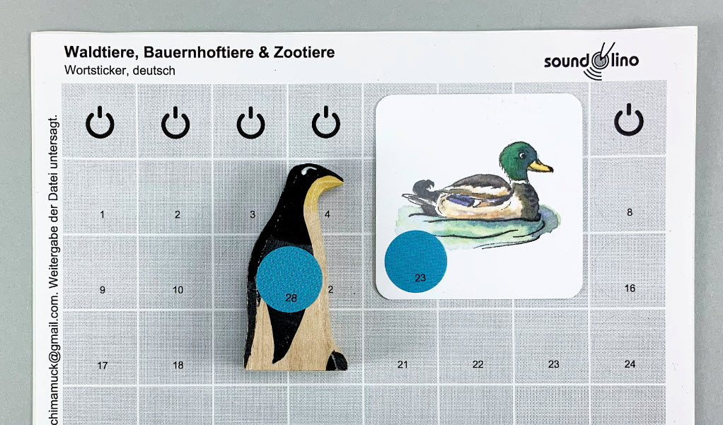 soundolino Stickerbogen zu Set 3 Waldtiere, Bauernhoftiere & Zootiere