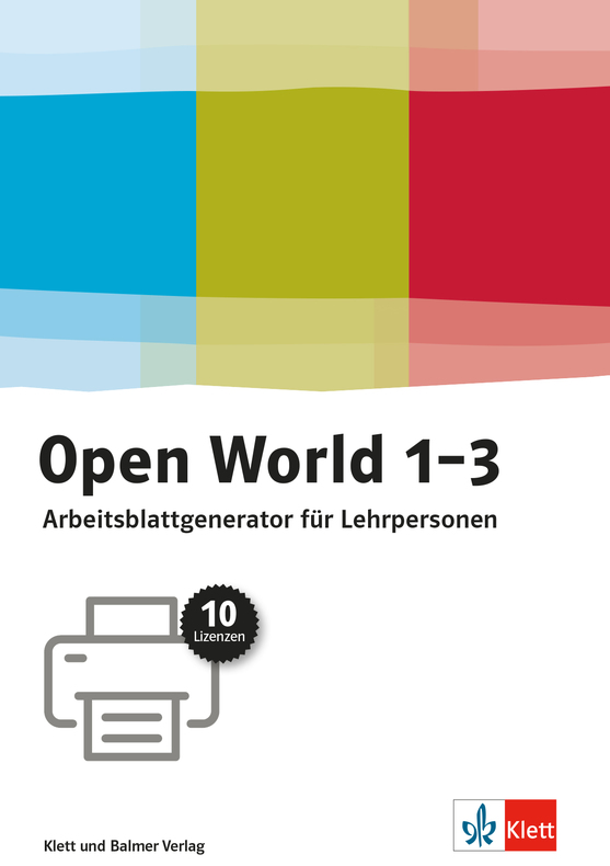 Open World 1-3 Arbeitsblattgenerator für Lehrpersonen (10x 1 Jahreslizenzen)