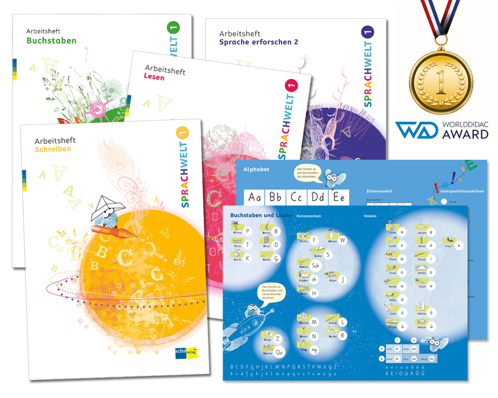 Sprachwelt 1 - 4 Arbeitshefte & Forschungsbogen