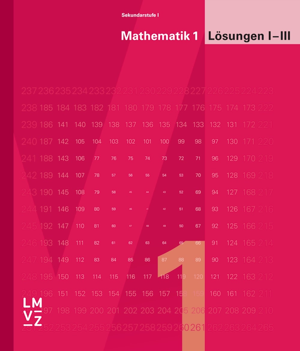 Mathematik 1 - Sekundarstufe I Lösungen I-III